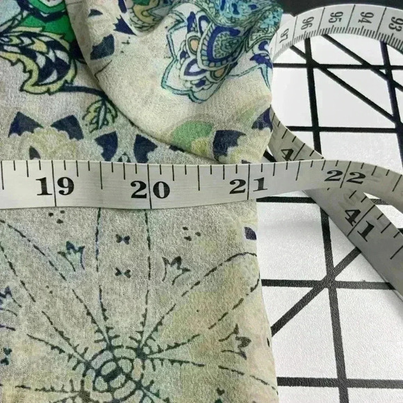 Chico’s Sheer Kimono Size 1 Sm/Md Paisley Design - Picture 6 of 10